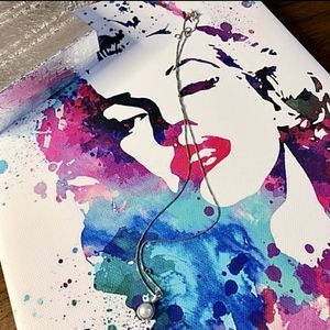 925 Silver White Pearl Pendant Necklace